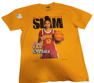 SLAM Magazine JuJu Watkins 30th Anniversary Takeover T-Shirt Gold XL USC Basketb
